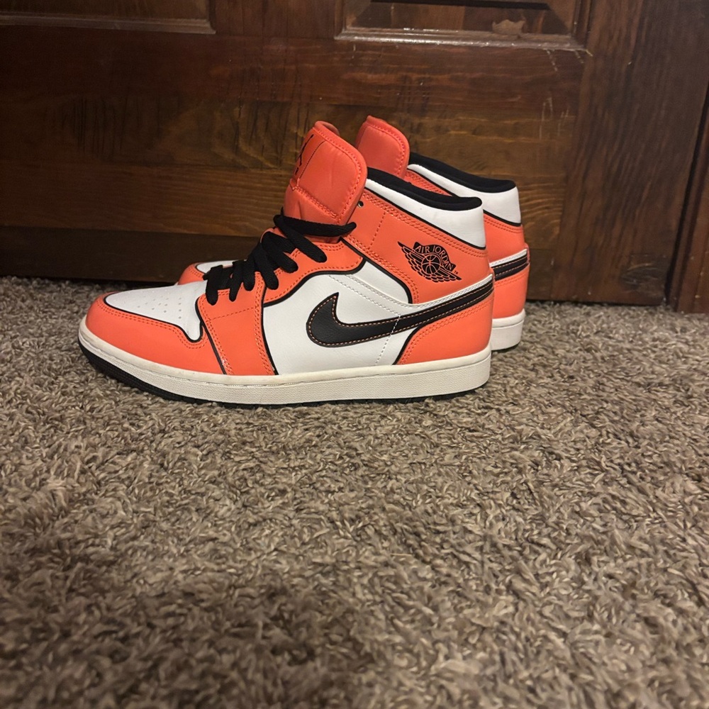 Nike Men's Sneakers - Orange and Black